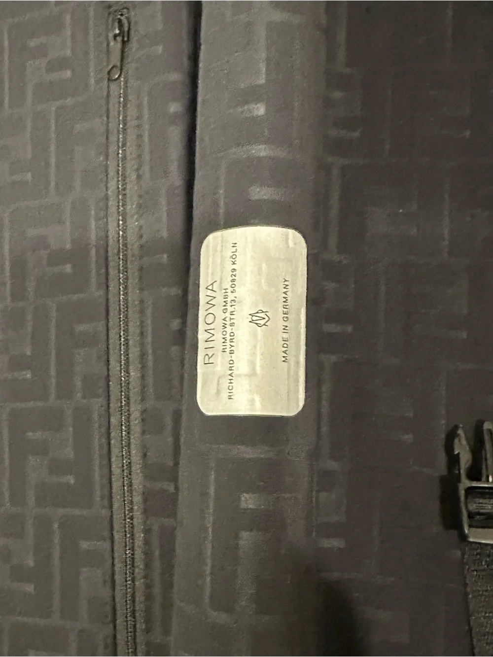 Fendi x Rimowa Silver Aluminum Hardcase Carry-On with Black Handle